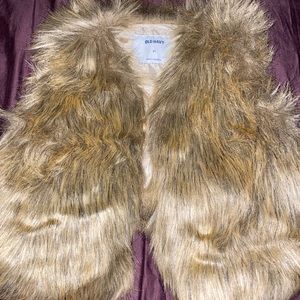 Brand new toddler girl faux fur vest